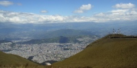 ピチンチャ山よりキト市街の眺め